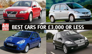 Best cars for £3,000 or less - header image