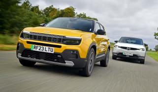 Jeep Avenger and Mazda MX-30 - front tracking