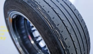 Worn tyre 